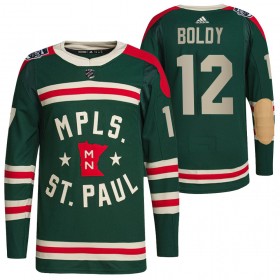 Minnesota Wild tröja Matt Boldy 12 2022 Winter Classic Authentic - NHL Tröjor Herr
